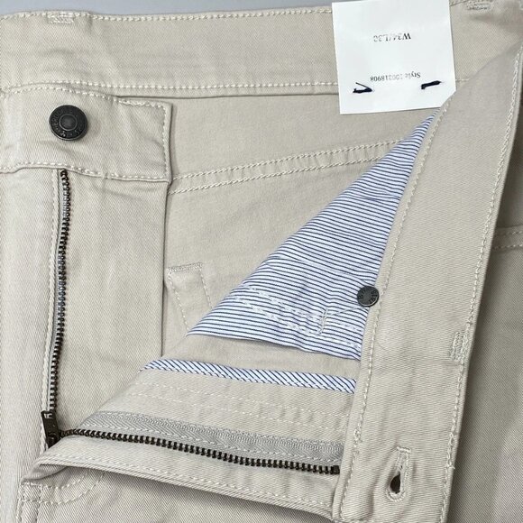 NEW BROOLS BROTHERS Men's 5-Pocket Straight Leg Pants Ecru Khaki Size 34x30 - Picture 6 of 8